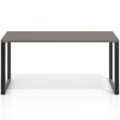 Mesa de escritorio pequeña Delta, fondo 60cm, estructura negra