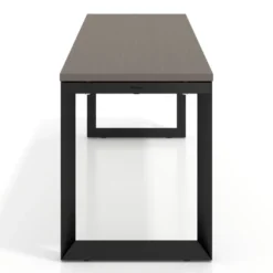 Mesa de escritorio pequeña Delta, fondo 60cm, estructura negra