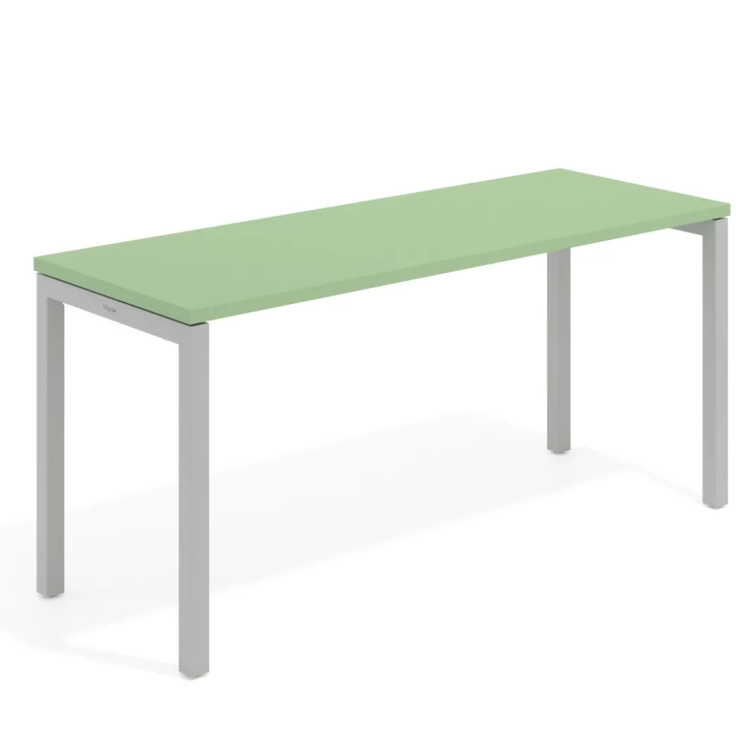 Mesa de escritorio pequeña Kube fondo 60cm estructura aluminio