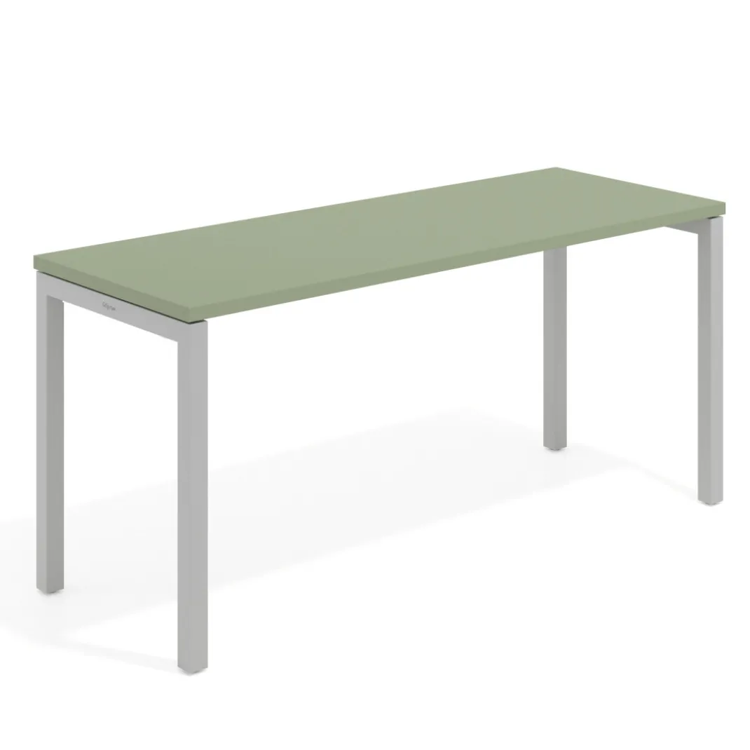 Mesa de escritorio pequeña Kube fondo 60cm estructura aluminio