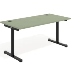 Mesa de Escritorio Tdesk, fondo 80cm, estructura negra, sobre recto