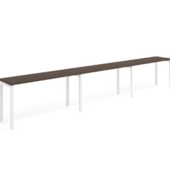 Mesa de formación progresiva triple Kube, fondo 50cm, estructura blanco