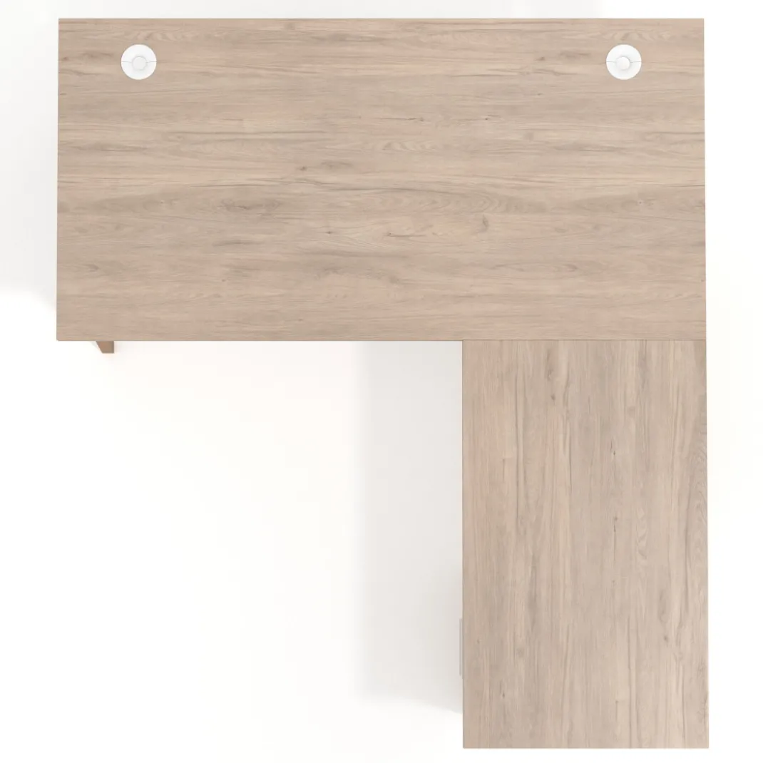 Mesa de oficina con cajones Arki, frontales de melamina