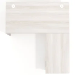 Mesa de Oficina con cajones Work Plus fondo 80, frontales melamina diseño rayado