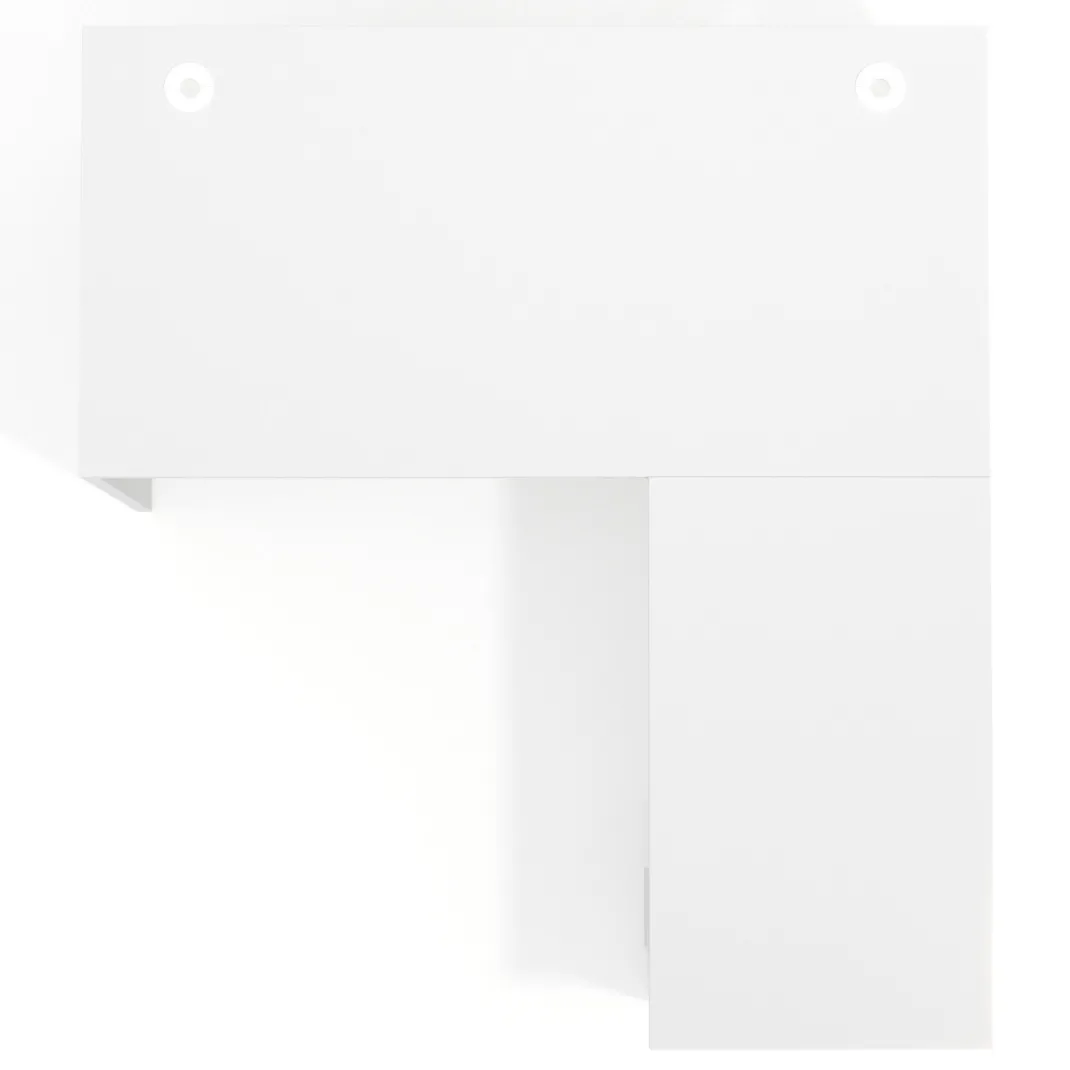 Mesa de Oficina con cajones Work Plus, ala corta, fondo 80, frontales melamina estructura blanco mate