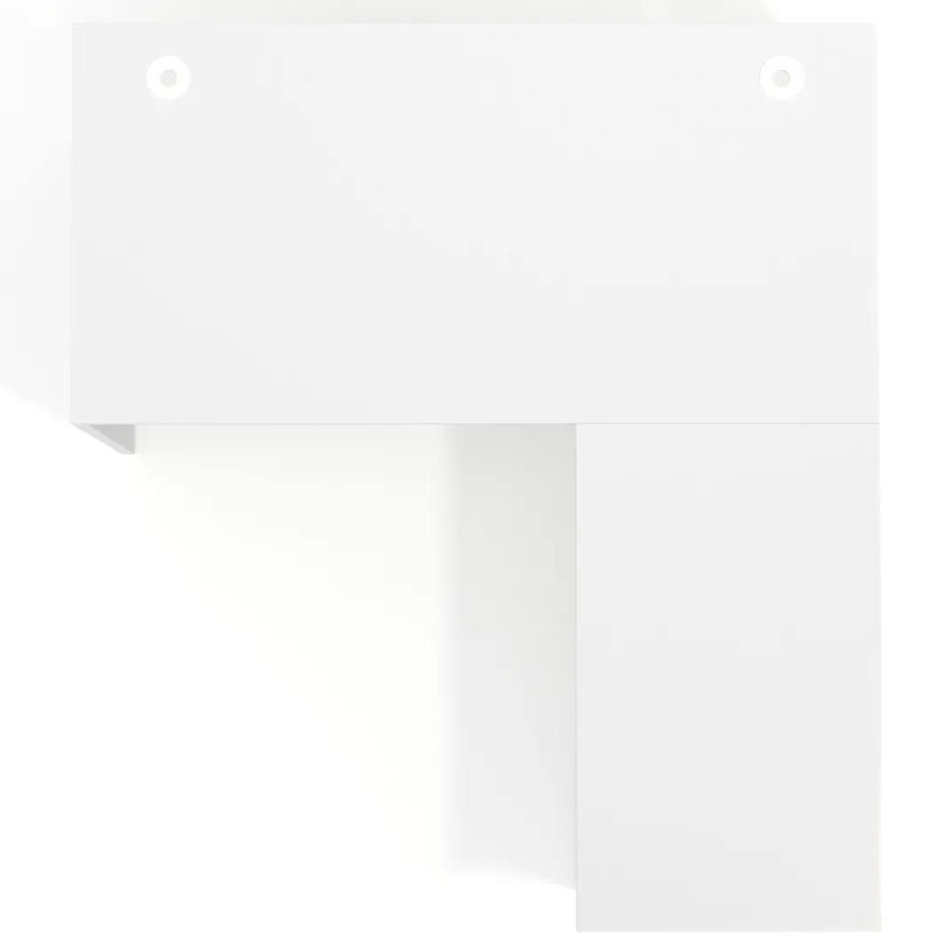 Mesa de Oficina con cajones Work Plus fondo 80, frontales de metal estructura blanco mate