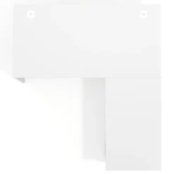 Mesa de Oficina con cajones Work Plus fondo 80, frontales melamina estructura blanco mate