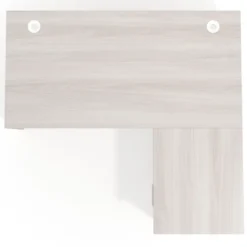 Mesa de Oficina con cajones Work Plus, ala corta, fondo 80, frontales melamina diseño rayado