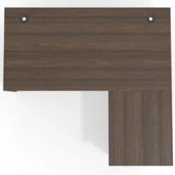 Mesa de Oficina con cajones Work Plus fondo 80, ala corta, frontales de metal estructura mistral