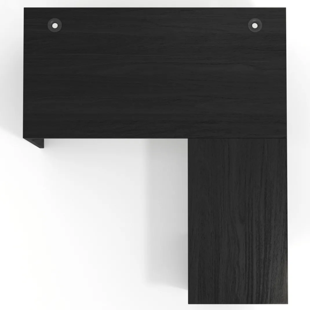 Mesa de Oficina con cajones Work Plus fondo 80, frontales de metal estructura bocamina