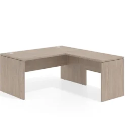 Mesa de Oficina en L Work Plus fondo 80 diseño monocolor