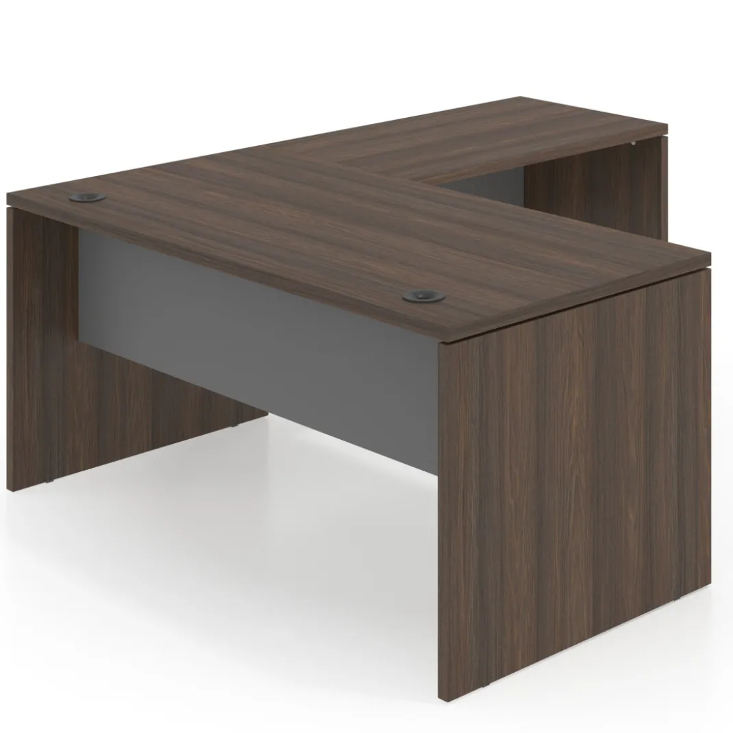 Mesa de Oficina en L Work Plus fondo 80 estructura mistral