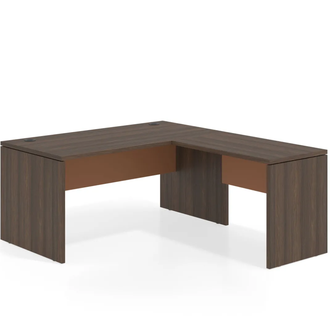 Mesa de Oficina en L Work Plus fondo 80 estructura mistral