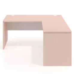 Mesa de Oficina en L Work Plus fondo 80 diseño bicolor