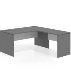 Mesa de Oficina en L Work Plus fondo 80 diseño bicolor