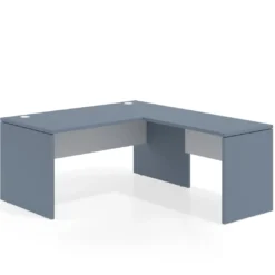 Mesa de Oficina en L Work Plus fondo 80 diseño bicolor
