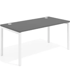 Mesa de oficina Kube fondo 80cm estructura blanca