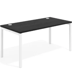 Mesa de oficina Kube fondo 80cm estructura blanca