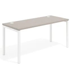 Mesa de oficina Kube fondo 68cm estructura blanca