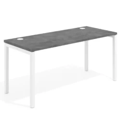 Mesa de oficina Kube fondo 68cm estructura blanca