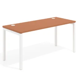 Mesa de oficina Kube fondo 68cm estructura blanca