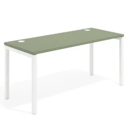 Mesa de oficina Kube fondo 68cm estructura blanca