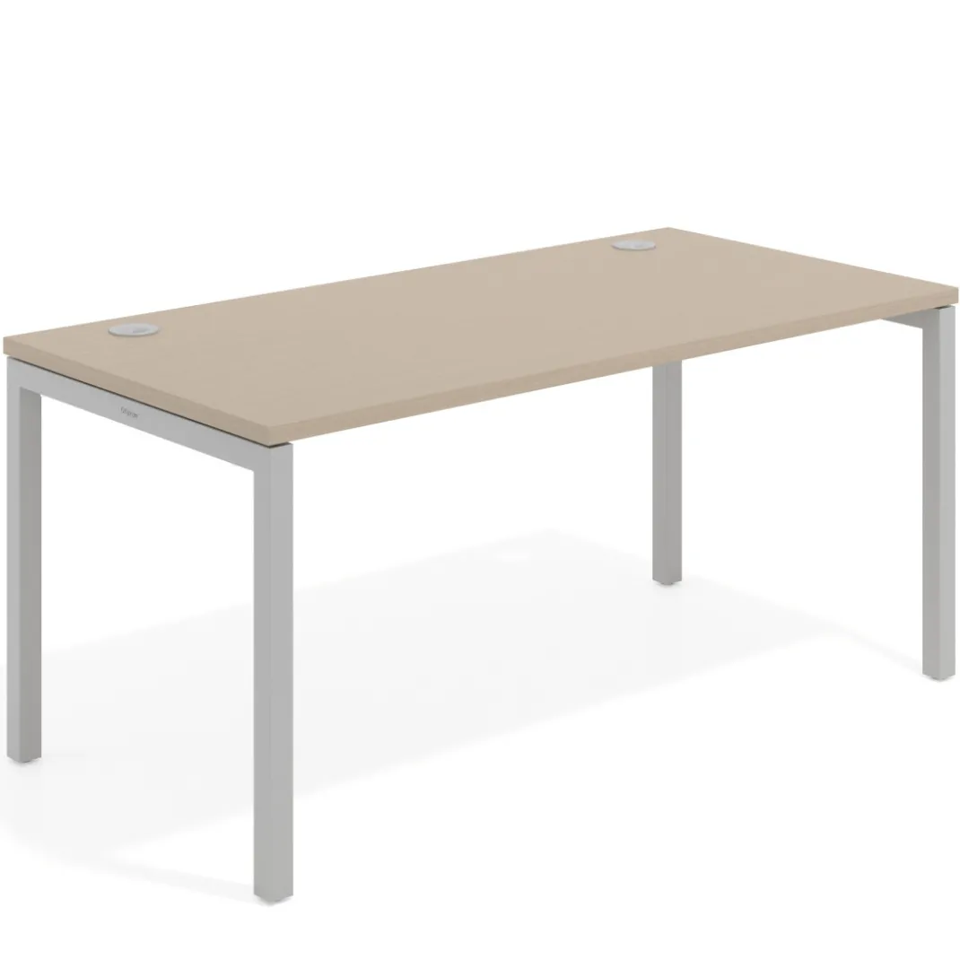 Mesa de oficina Kube fondo 80cm estructura aluminio