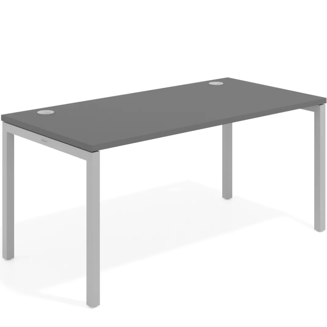 Mesa de oficina Kube fondo 80cm estructura aluminio