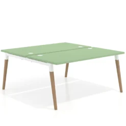 Mesa de oficina multipuesto Arki fondo 166 cm, sobre recto