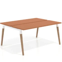 Mesa de oficina multipuesto Arki para 2 personas fondo 126 cm