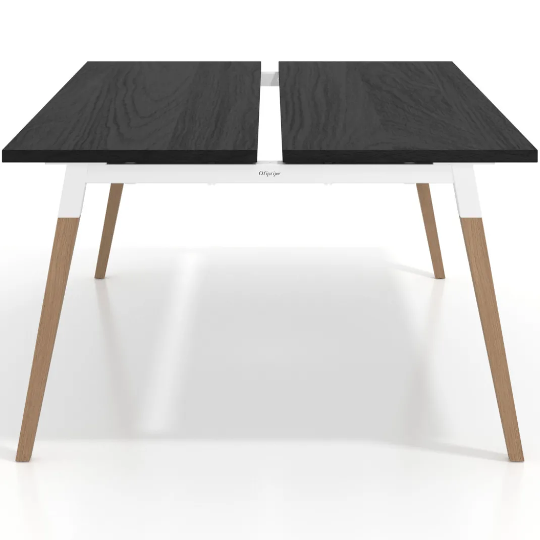 Mesa de oficina multipuesto Arki para 2 personas fondo 126 cm