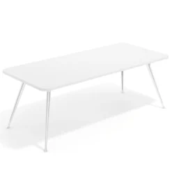 Mesa de oficina Tekno fondo 100, patas aluminio inyectado, estructura cromada