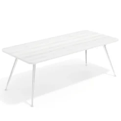 Mesa de oficina Tekno fondo 100, patas aluminio inyectado, estructura cromada