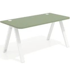 Mesa de oficina UvePro, sobre ergonómico 80cm, estructura negra con patas metálicas