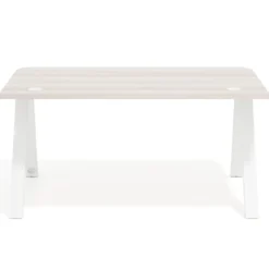 Mesa de oficina UvePro, sobre ergonómico 80cm, estructura negra con patas metálicas