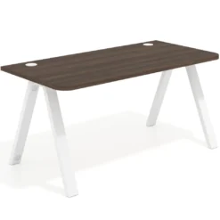 Mesa de oficina UvePro, sobre ergonómico 80cm, estructura negra con patas metálicas