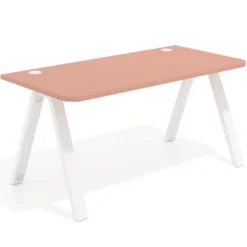 Mesa de oficina UvePro, sobre ergonómico 80cm, estructura negra con patas metálicas
