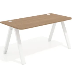 Mesa de oficina UvePro, sobre ergonómico 80cm, estructura negra con patas metálicas
