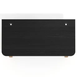 Mesa de oficina UvePro, sobre ergonómico 80cm, estructura negra con patas de madera