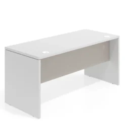 Mesa de Oficina Work Plus fondo 68 estructura blanco mate