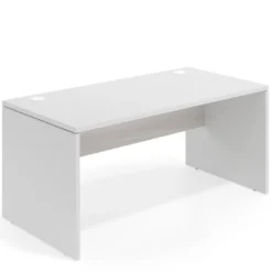 Mesa de Oficina Work Plus fondo 80 estructura blanco mate