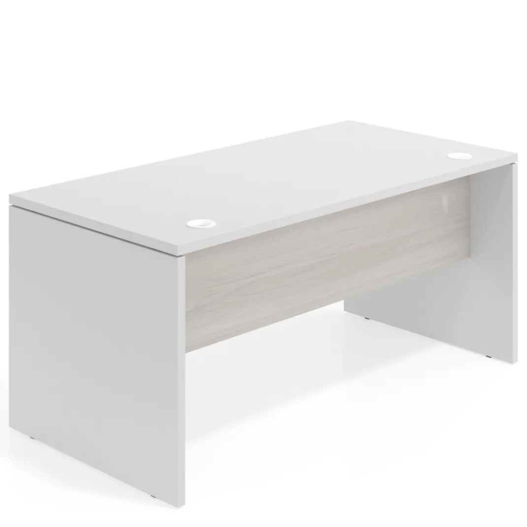 Mesa de Oficina Work Plus fondo 80 estructura blanco mate