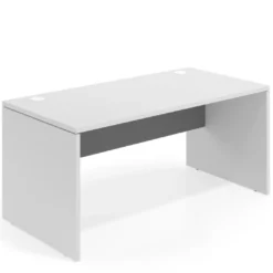 Mesa de Oficina Work Plus fondo 80 estructura blanco mate
