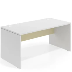Mesa de Oficina Work Plus fondo 80 estructura blanco mate