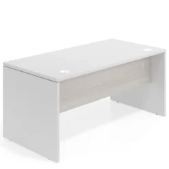 Mesa de Oficina Work Plus fondo 80 estructura blanco mate