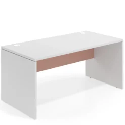 Mesa de Oficina Work Plus fondo 80 estructura blanco mate