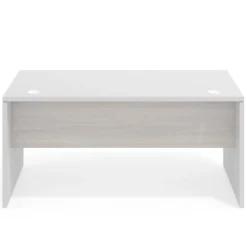 Mesa de Oficina Work Plus fondo 80 estructura blanco mate