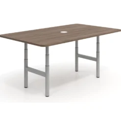 Mesa de Reuniones Elevable Erghos Core estructura aluminio canto curvo