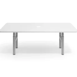 Mesa de Reuniones Elevable Erghos Core estructura aluminio canto curvo