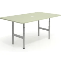 Mesa de Reuniones Elevable Erghos Core estructura aluminio canto curvo